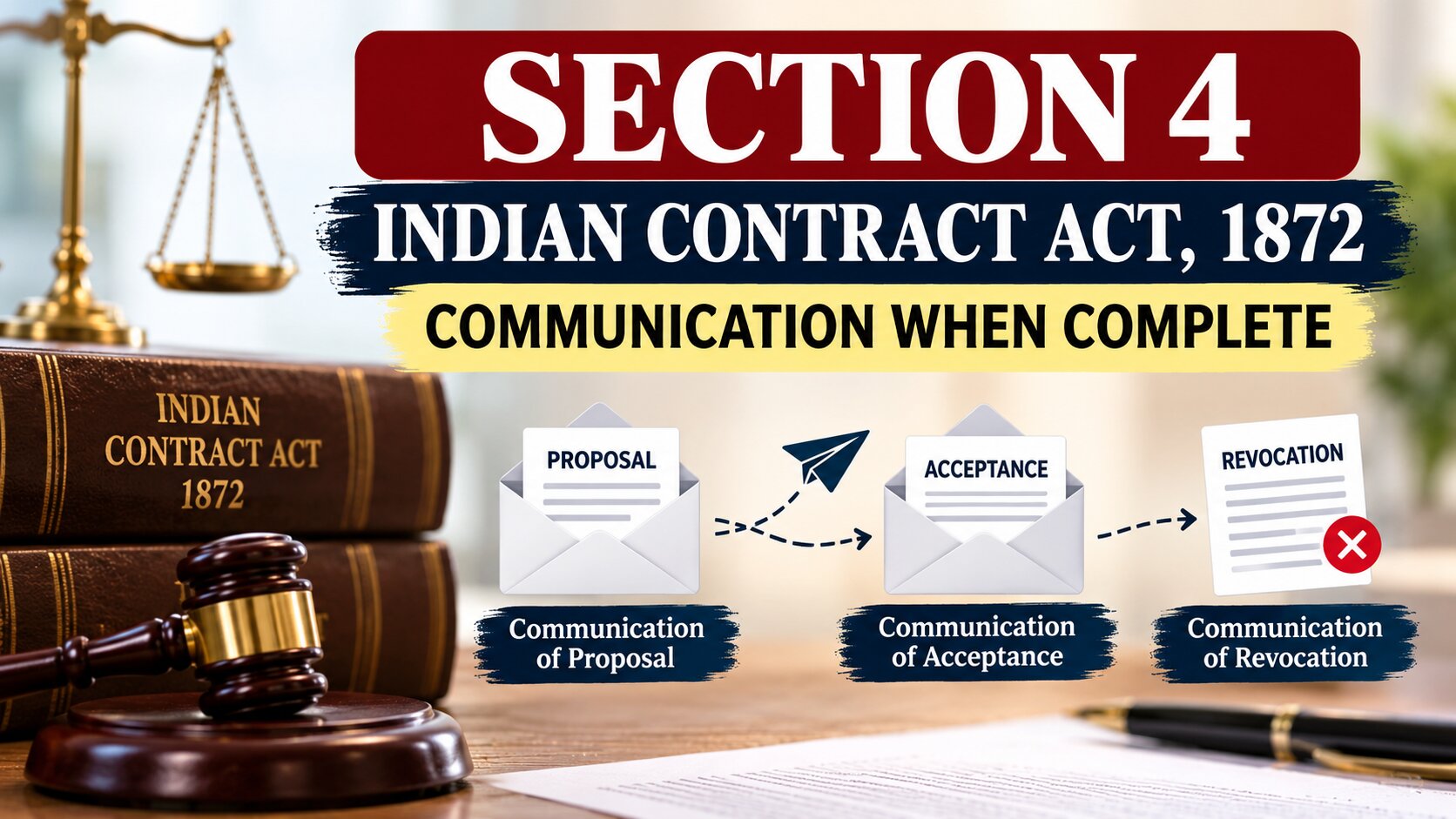 Section 4 - Indian Contract Act - Communication when complete Section 4 – Indian Contract Act – Communication when complete