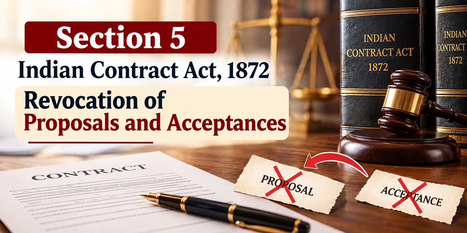 Section 5 - Indian Contract Act – Revocation of Proposals and Acceptances Section 5 – Indian Contract Act – Revocation of Proposals and Acceptances