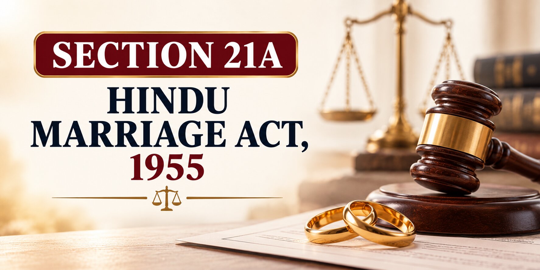 Section 21A – Hindu Marriage Act, 1955 hindu marriage act legal banner