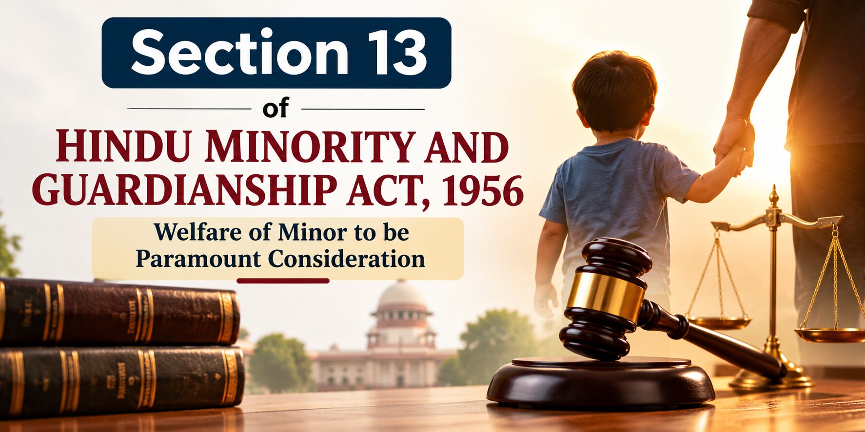 Section 13: Hindu Minority and Guardianship Act section 13 child welfare in guardianship