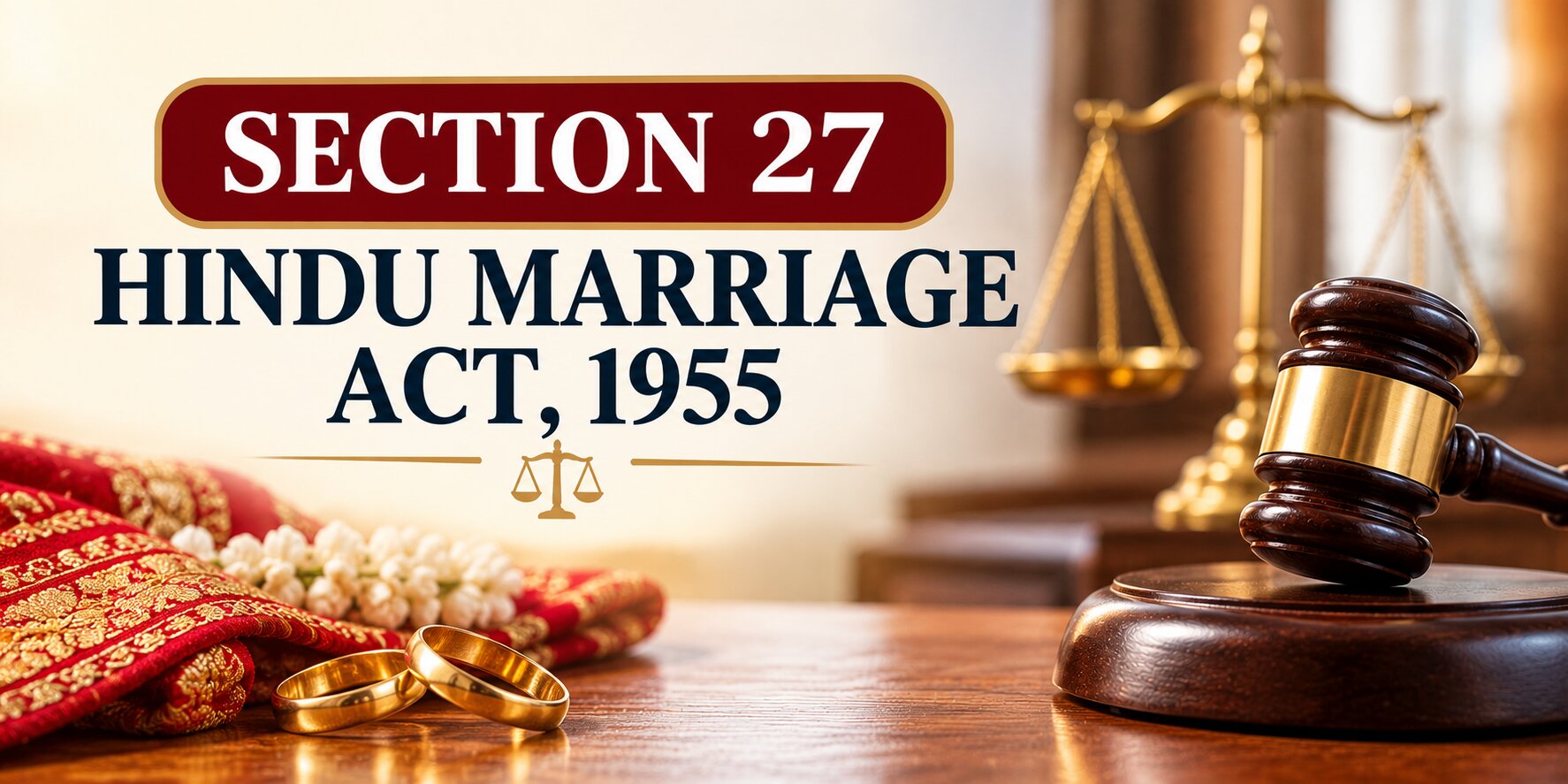section 27 hindu marriage act, 1955