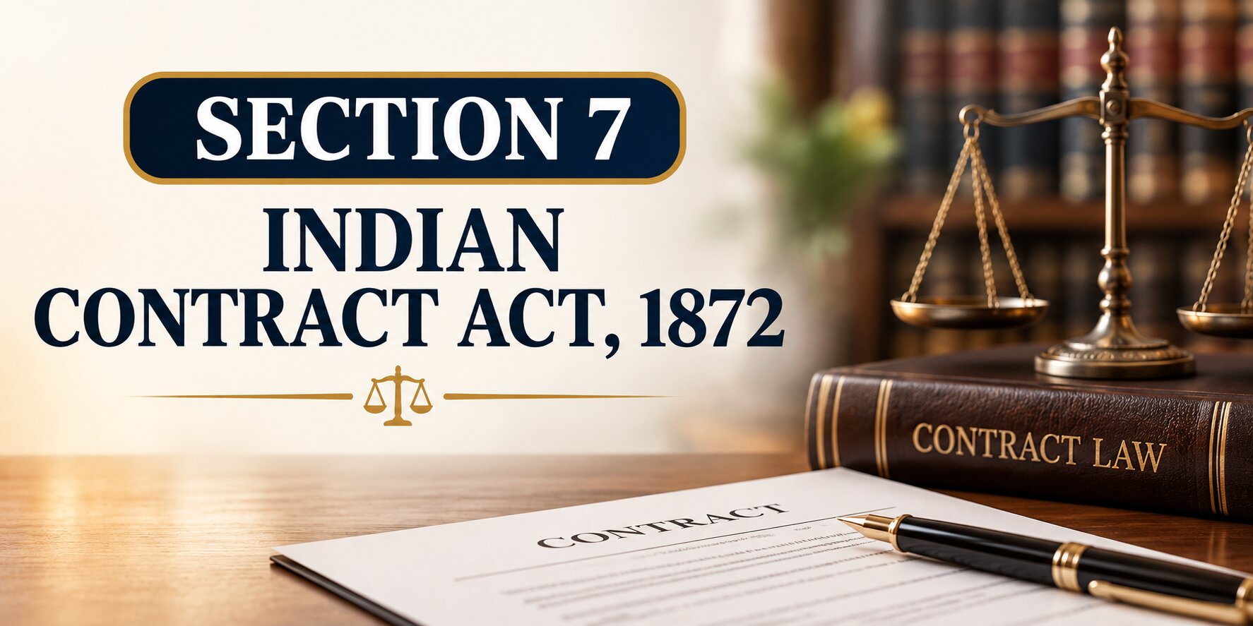 Section 7 - Indian Contract Act - Acceptance must be absolute section 7 indian contract act banner
