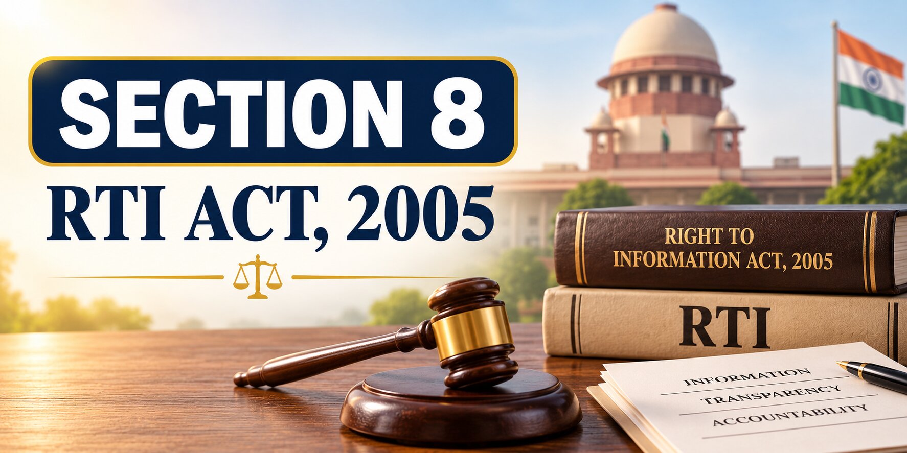 section 8 rti act legal banner