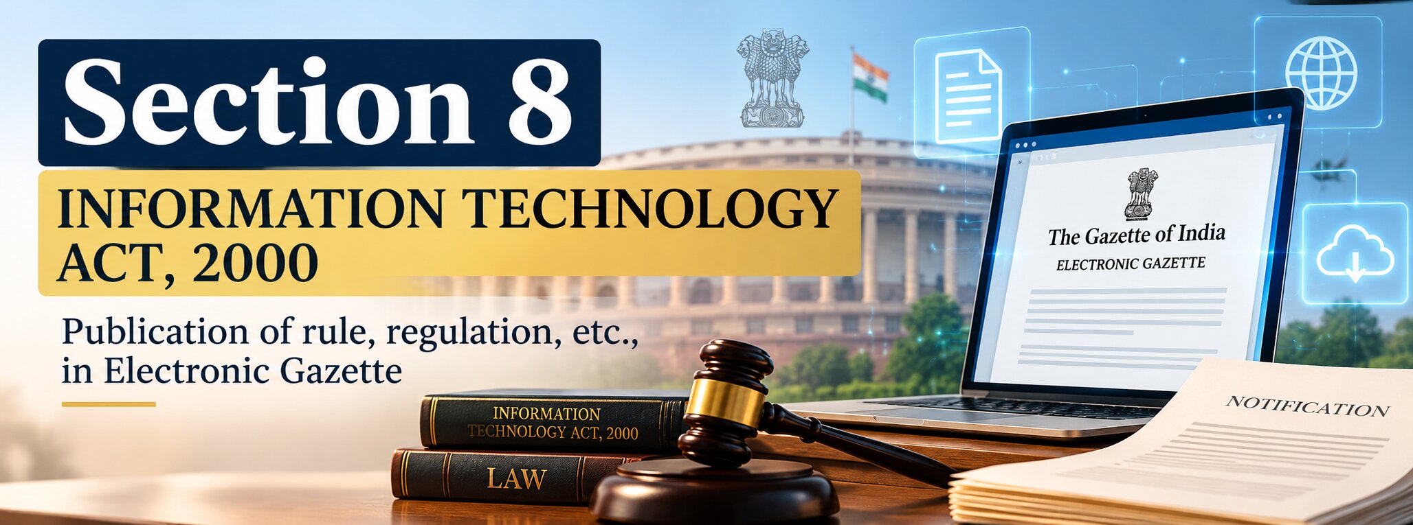 section 8 electronic gazette and law
