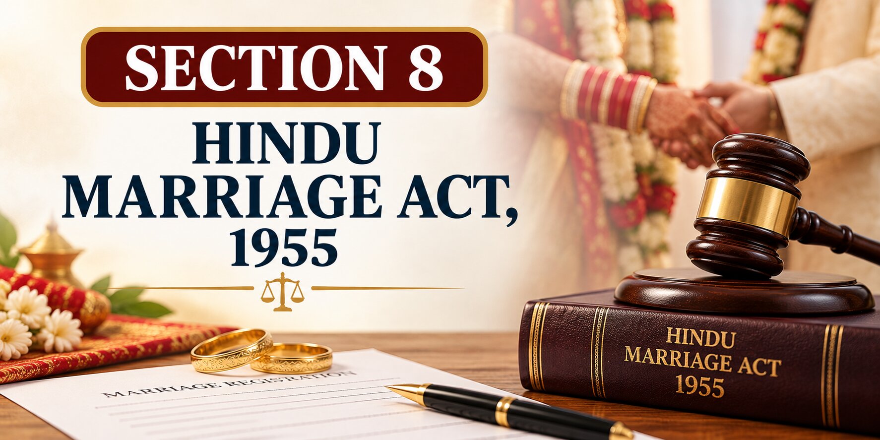 Section 8 - Hindu Marriage Act - Registration of Hindu marriages section 8 hindu marriage act 1955 (1)