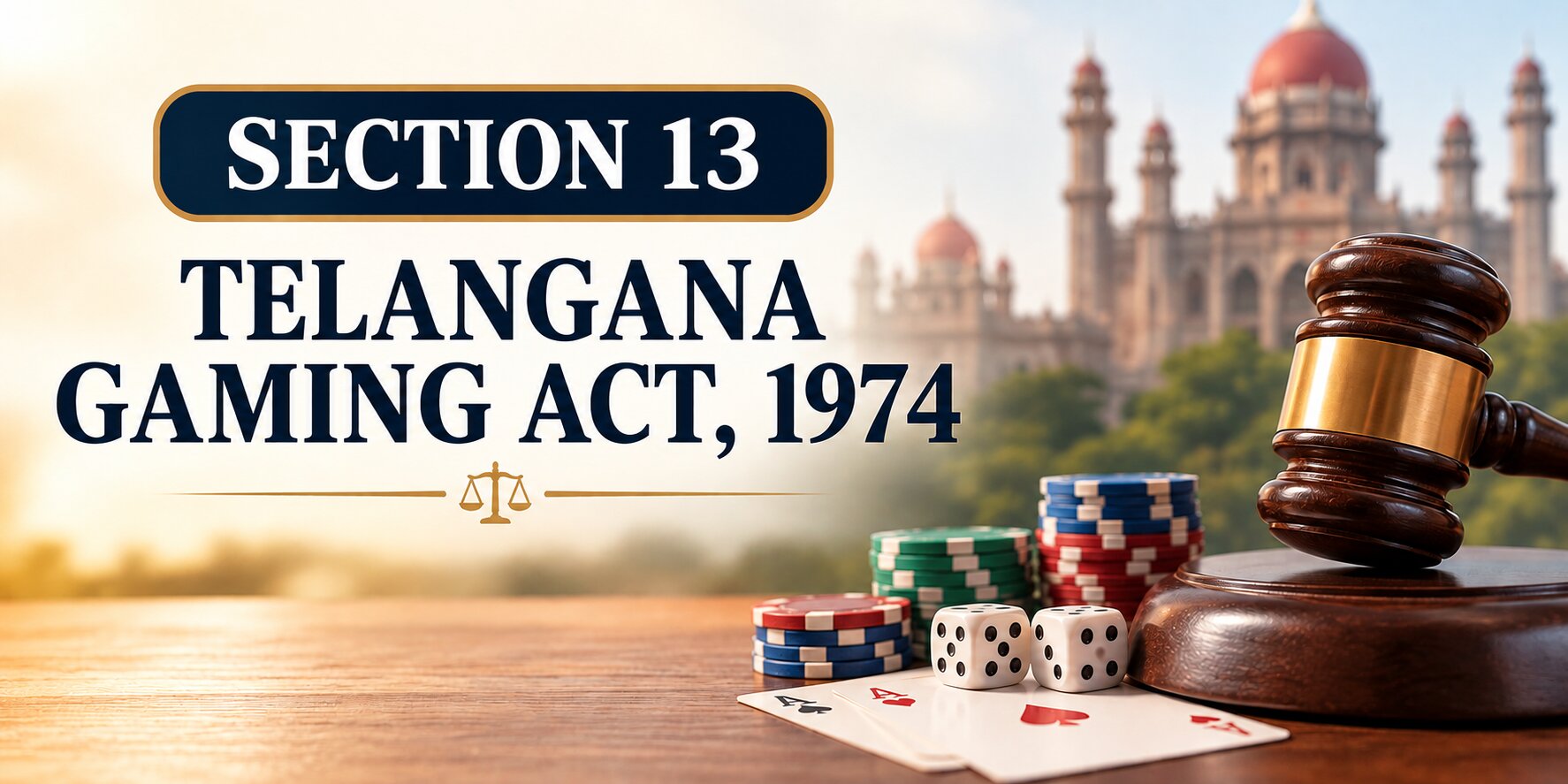 Section 13 – Telangana Gaming Act, 1974