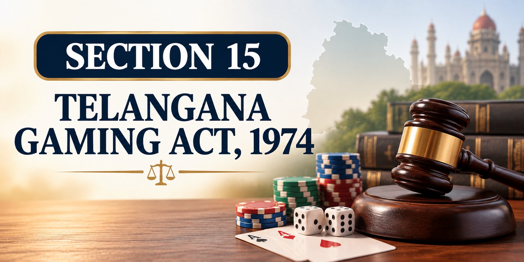 Section 15 - Telangana Gaming Act, 1974 telangana gaming act section 15